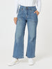 Hudson High Rise Wide Leg Jean - Denim