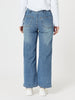 Hudson High Rise Wide Leg Jean - Denim