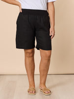 Jordan Linen Short - Black