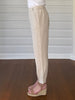 Lino Tapered Pant - Natural