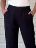 Lino Tapered Pant - Navy