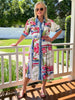Monaco Midi Shirt Dress - Sardinia Blue