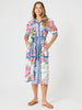 Monaco Midi Shirt Dress - Sardinia Blue