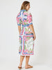 Monaco Midi Shirt Dress - Sardinia Blue