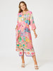 Mandalay Bay Midi Dress - Pink / Multi