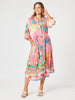 Mandalay Bay Midi Dress - Pink / Multi