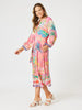 Mandalay Bay Midi Dress - Pink / Multi