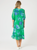 Garden Bloom Dress-Elm Blue