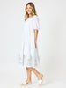 Mykonos Embroidered Dress - White Gold