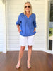Jordan Linen Short - White
