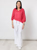 French Rose Blouse - Red