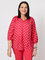 French Rose Blouse - Red