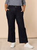Hudson High Rise Wide Leg Jean - Dark Denim