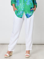 Lino Tapered Pant - White