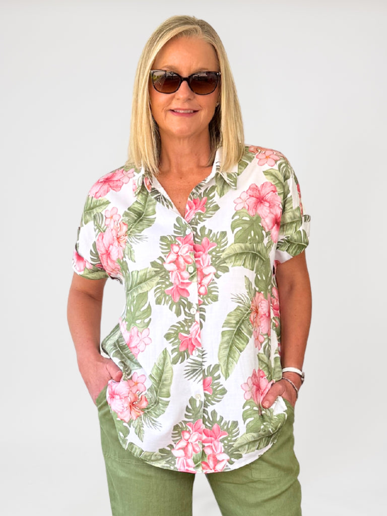 Caledonia Short Sleeve Shirt - Floral
