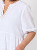 Mykonos Embroidered Dress - White Gold