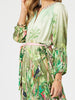 Toucan Midi Dress - Green Pink
