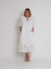 Mykonos Embroidered Dress - White Gold