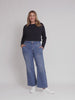 Hudson High Rise Wide Leg Jean - Denim