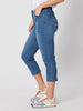 Cropped Slim Leg Miracle Jean - Washed Denim