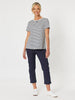 Charlie Cotton Twill Stretch Capri Pant - Navy
