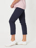 Charlie Cotton Twill Stretch Capri Pant - Navy