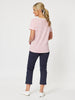 Charlie Cotton Twill Stretch Capri Pant - Navy