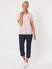 Charlie Cotton Twill Stretch Capri Pant - Navy