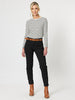 Miracle High Waisted Slim Leg Jean - Black