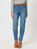 Miracle High Waisted Slim Leg Jean - Washed Denim