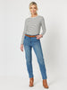 Miracle High Waisted Slim Leg Jean - Washed Denim