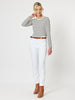 Miracle High Waisted Slim Leg Jean - White