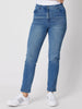 Miracle High Waisted Slim Leg Jean - Washed Denim