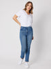 Miracle High Waisted Slim Leg Jean - Washed Denim