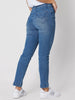 Miracle High Waisted Slim Leg Jean - Washed Denim