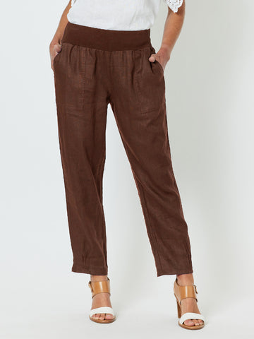 Jersey Waist Linen Pant - Koko