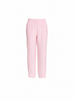 Sarah Linen Pleat Hem Pant - Pale Pink