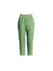 Sarah Linen Pleat Hem Pant - Fern