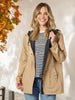 Highland Reversible Hooded Jacket - Caramel/Black