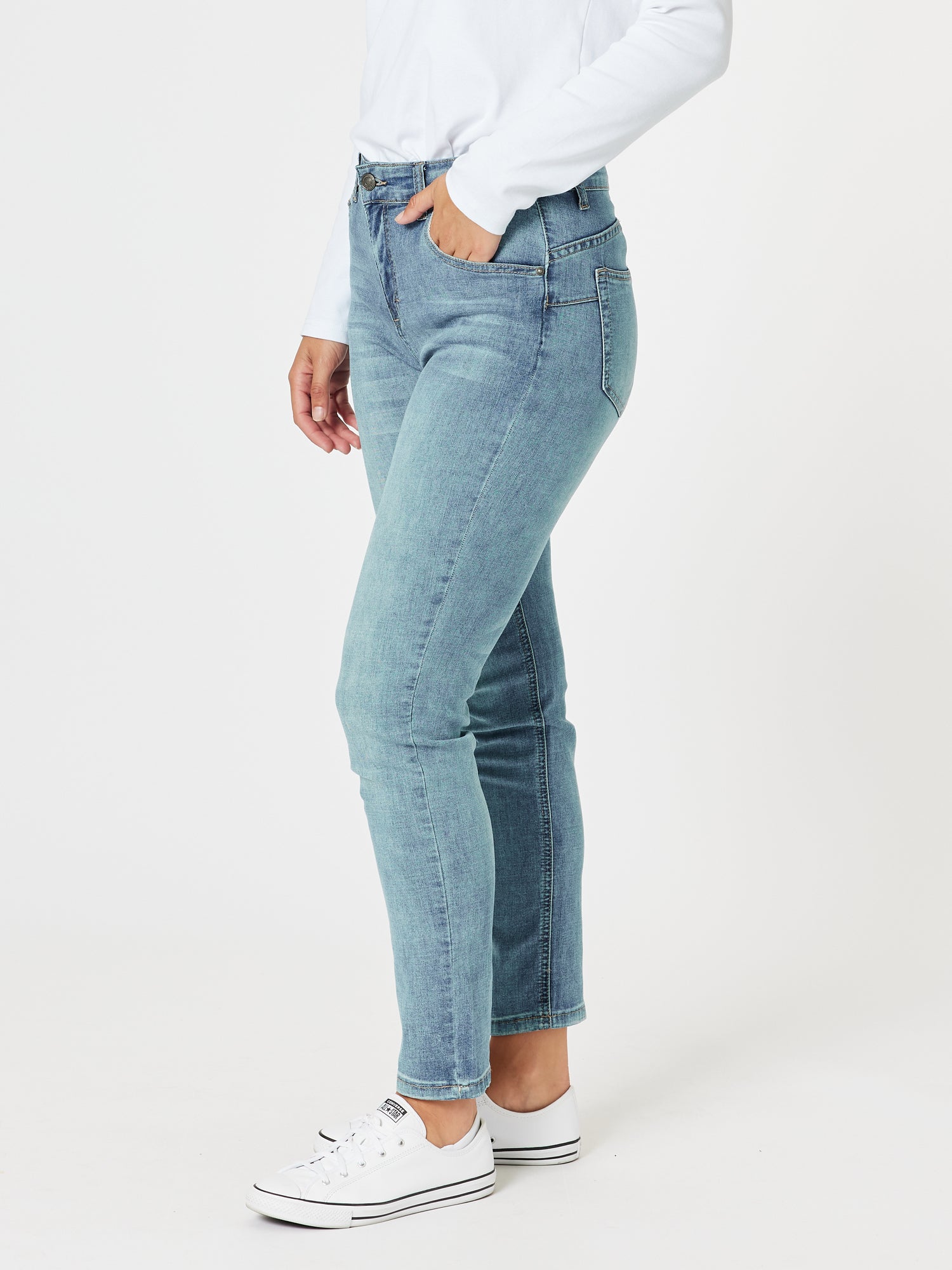 Marvel High Rise Stretch Jean - Denim – Gordon Smith