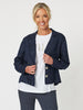 Danielle Linen Jacket - Navy