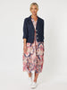 Danielle Linen Jacket - Navy