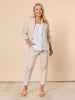 Alexis Gingham Print Pant - Natural gordon smith