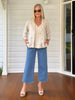 Hudson Wide Leg Crop Jean - Denim