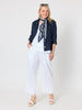 Lara Wide Leg Linen Pant - White