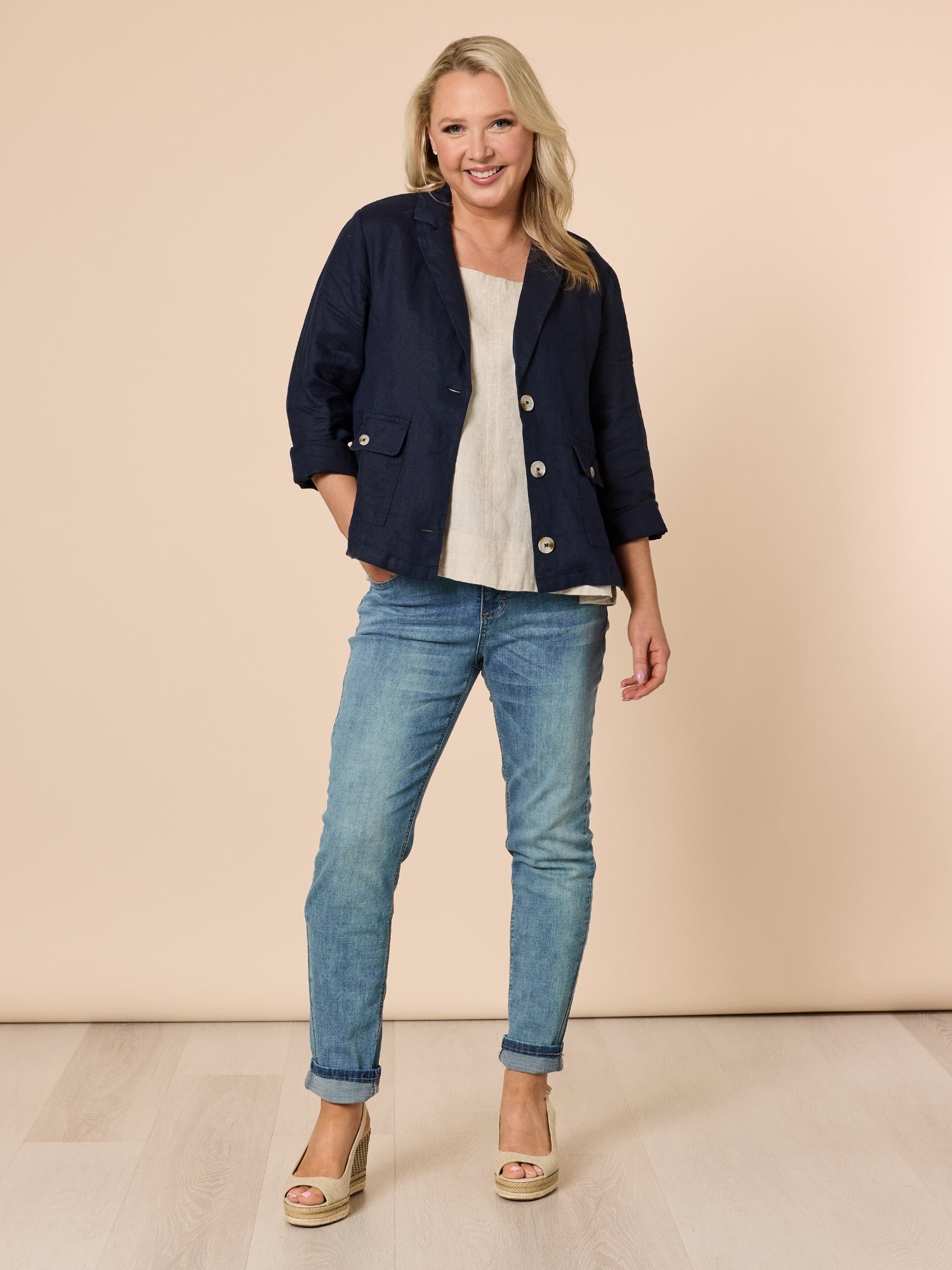 Marvel High Rise Stretch Jean - Denim – Gordon Smith