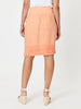 Mimi Ruffle Hem Linen Skirt - Mandarine
