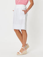 Ruffle Hem Skirt - White
