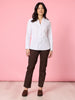 Emma Rib Detail Shirt - White