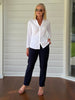 Beckham Pinstripe Pant - Navy/White